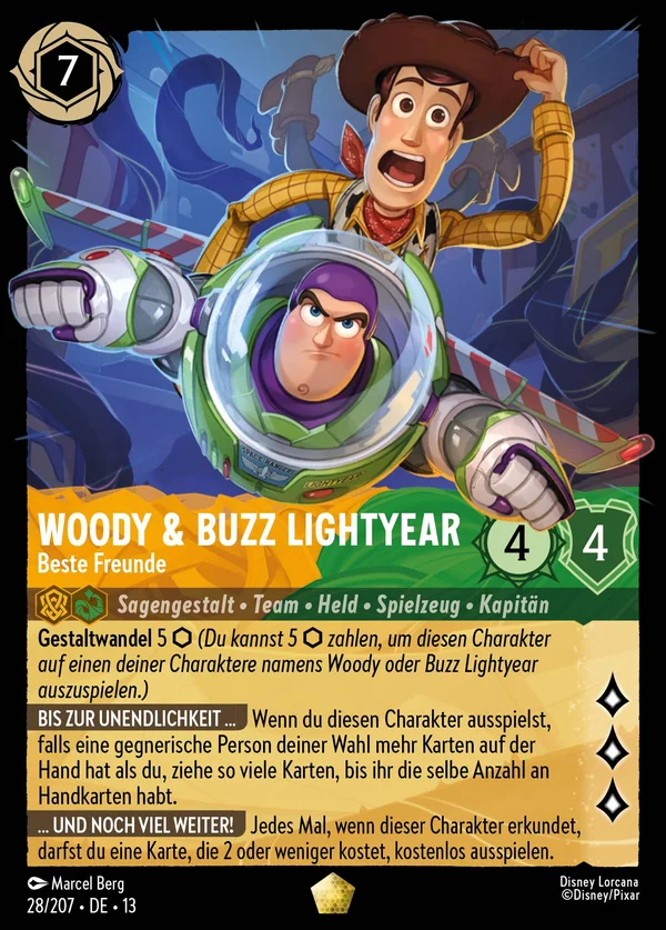 Woody & Buzz Lightyear - Beste Freunde — Disney Lorcana Charakter card from Attack of the Vine!