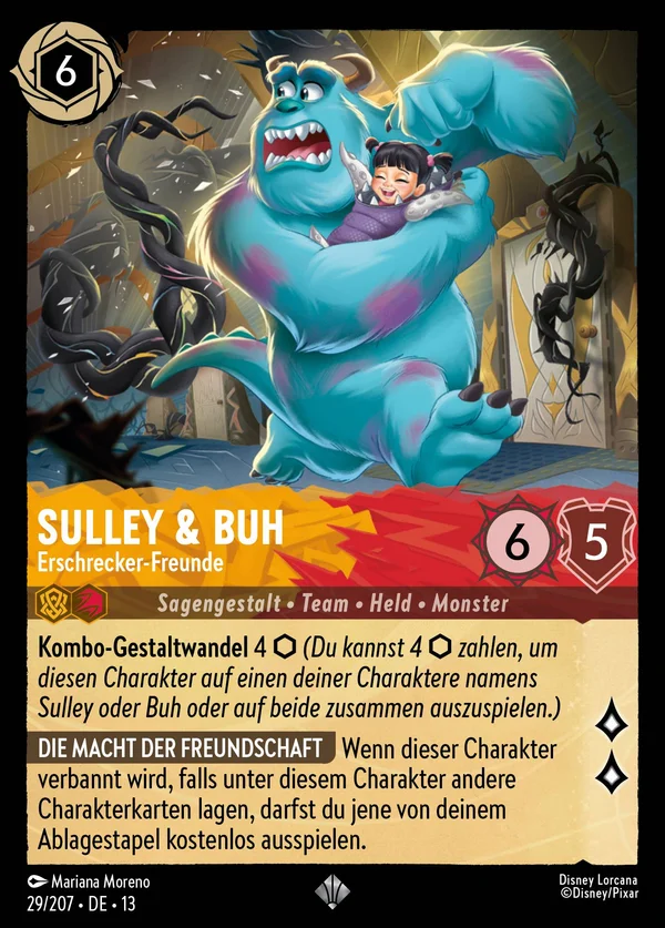 Sulley & Buh - Erschrecker-Freunde — Disney Lorcana Charakter card from Attack of the Vine!