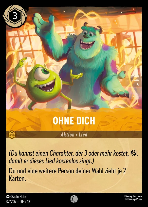 Ohne dich — Disney Lorcana Aktion card from Attack of the Vine!