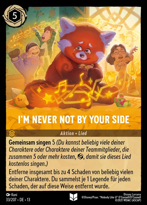 I'm Never Not By Your Side — Disney Lorcana Aktion card from Attack of the Vine!