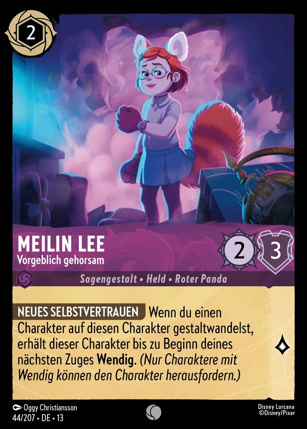 Meilin Lee - Vorgeblich gehorsam — Disney Lorcana Charakter card from Attack of the Vine!