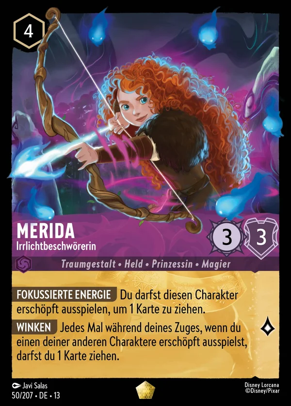Merida - Irrlichtbeschwörerin — Disney Lorcana Charakter card from Attack of the Vine!