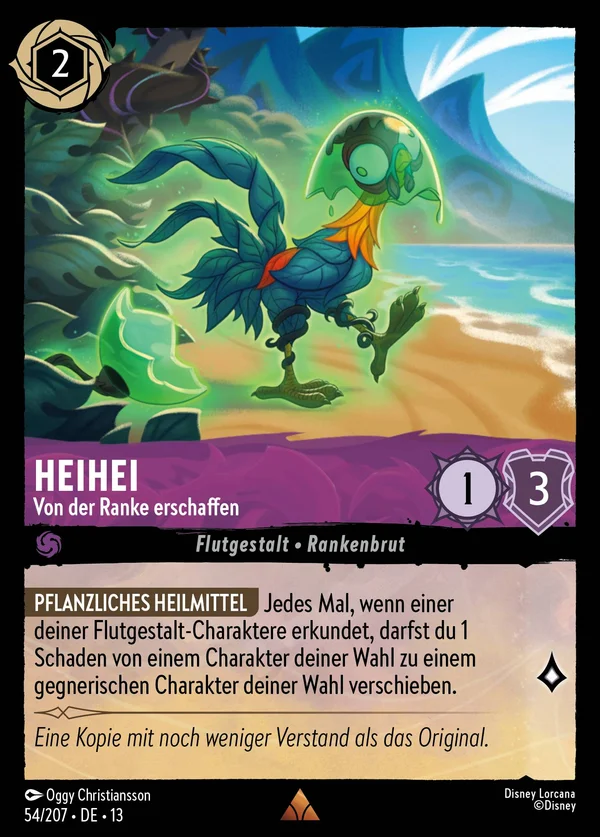 HeiHei - Von der Ranke erschaffen — Disney Lorcana Charakter card from Attack of the Vine!