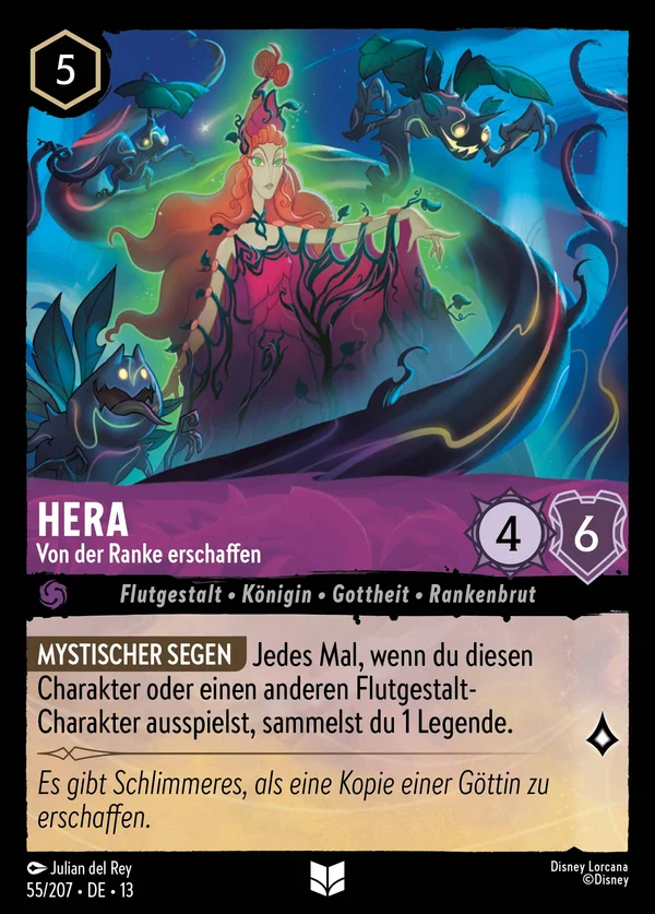 Hera - Von der Ranke erschaffen — Disney Lorcana Charakter card from Attack of the Vine!