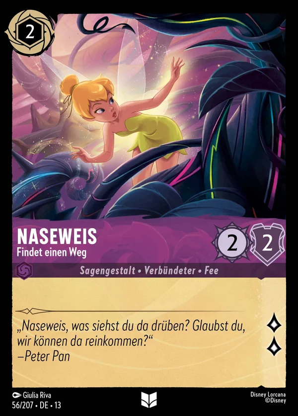 Naseweis - Findet einen Weg — Disney Lorcana Charakter card from Attack of the Vine!