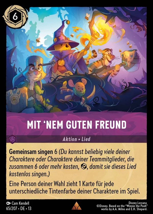 Mit 'nem guten Freund — Disney Lorcana Aktion card from Attack of the Vine!