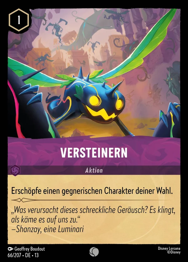 Versteinern — Disney Lorcana Aktion card from Attack of the Vine!