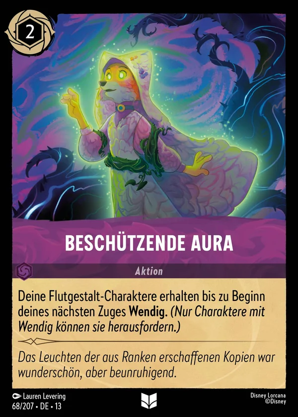 Beschützende Aura — Disney Lorcana Aktion card from Attack of the Vine!