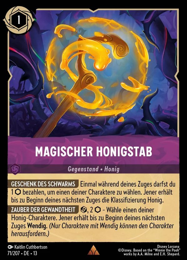 Magischer Honigstab — Disney Lorcana Gegenstand card from Attack of the Vine!