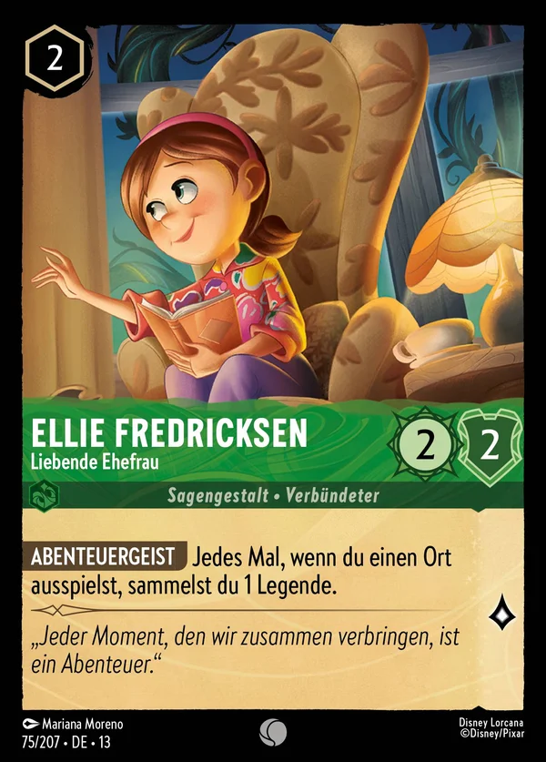 Ellie Fredricksen - Liebende Ehefrau — Disney Lorcana Charakter card from Attack of the Vine!