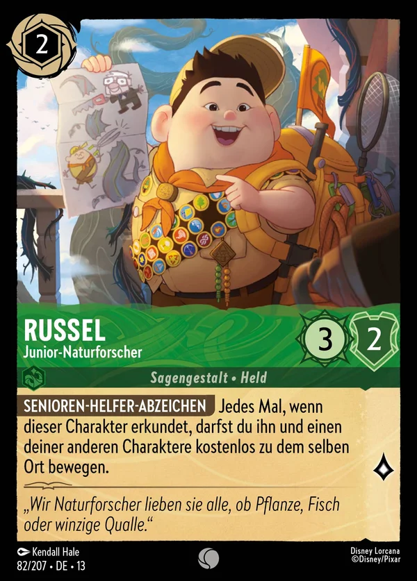 Russel - Junior-Naturforscher — Disney Lorcana Charakter card from Attack of the Vine!