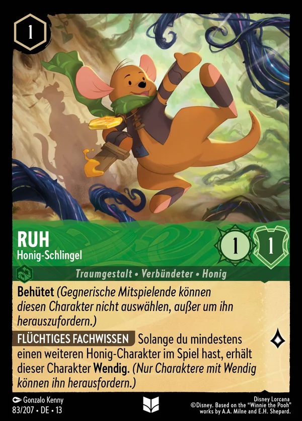 Ruh - Honig-Schlingel — Disney Lorcana Charakter card from Attack of the Vine!