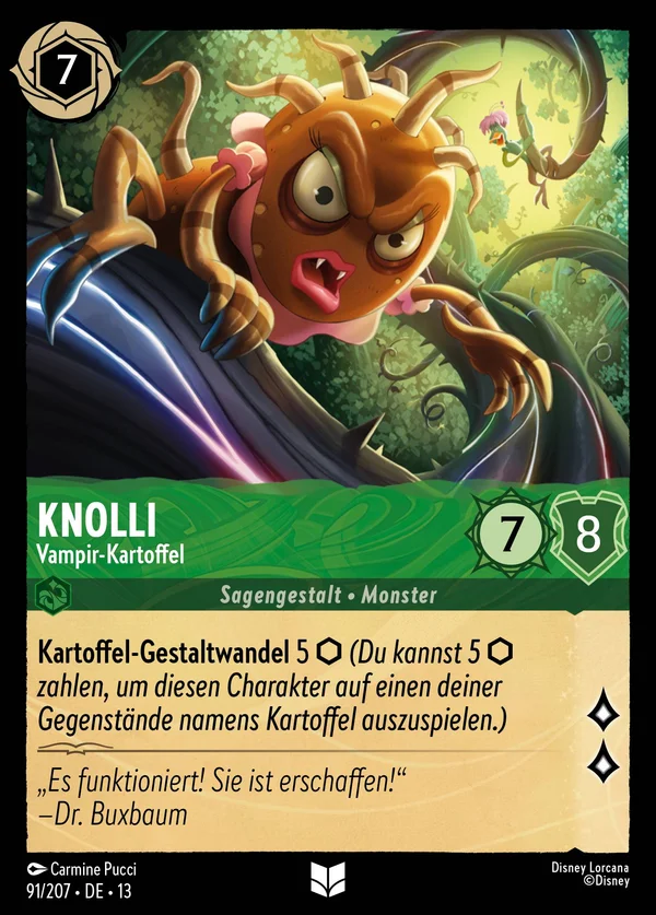 Knolli - Vampir-Kartoffel — Disney Lorcana Charakter card from Attack of the Vine!