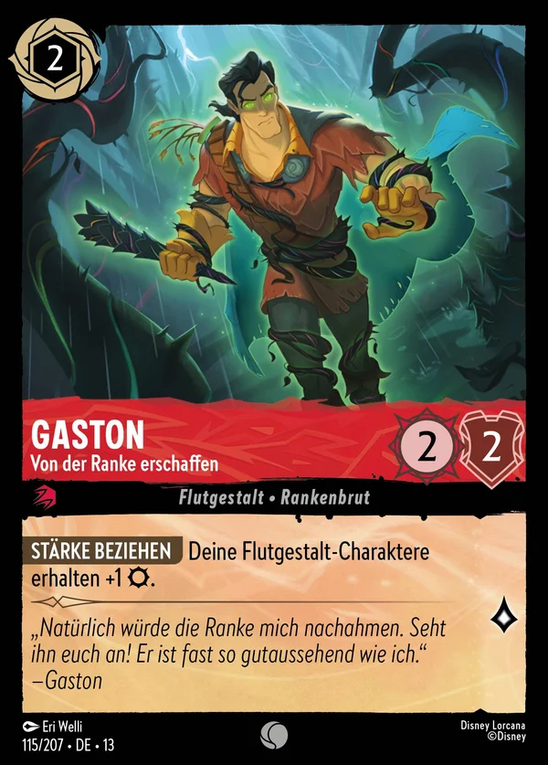 Gaston - Von der Ranke erschaffen — Disney Lorcana Charakter card from Attack of the Vine!