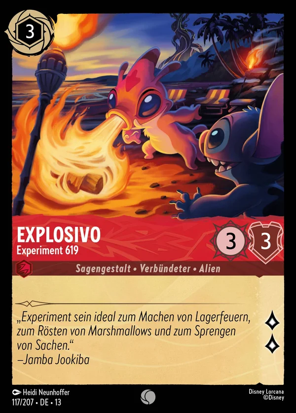 Explosivo - Experiment 619 — Disney Lorcana Charakter card from Attack of the Vine!
