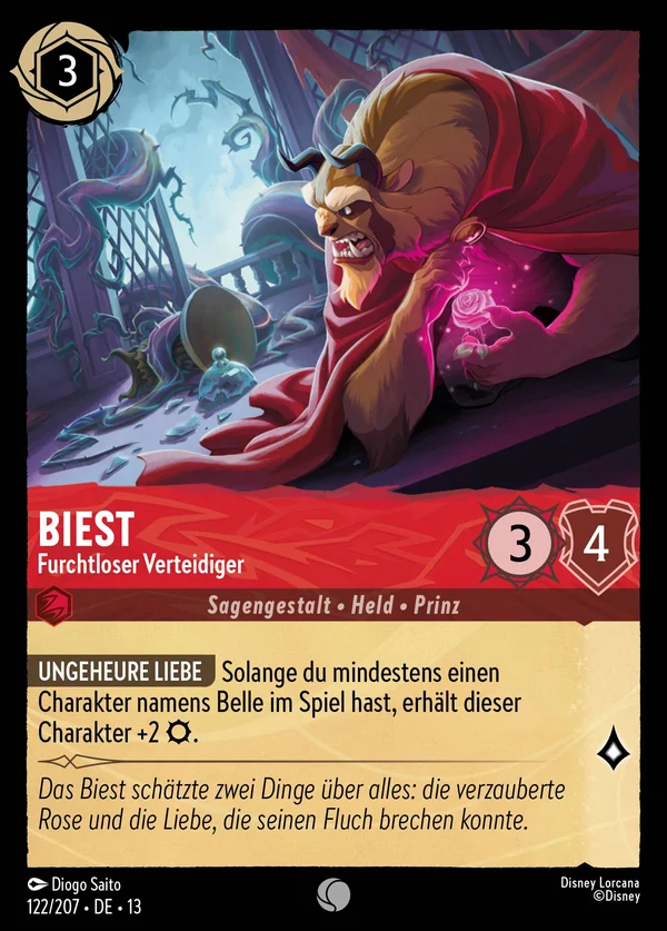 Biest - Furchtloser Verteidiger — Disney Lorcana Charakter card from Attack of the Vine!