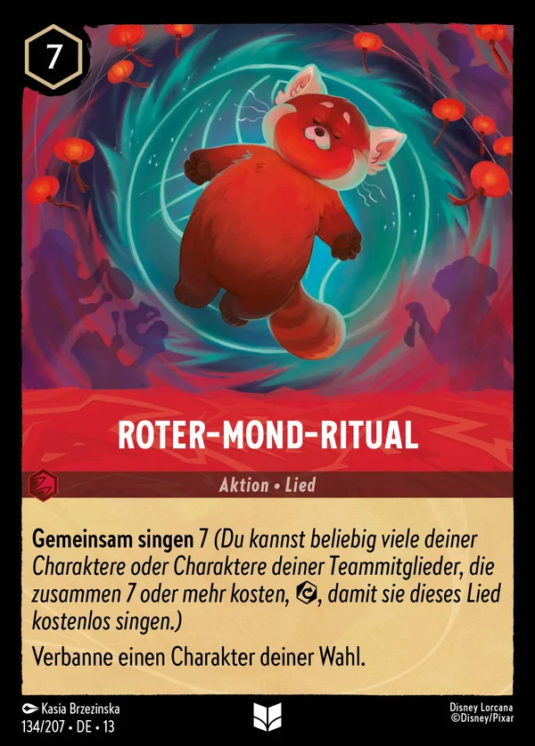 Roter-Mond-Ritual — Disney Lorcana Aktion card from Attack of the Vine!