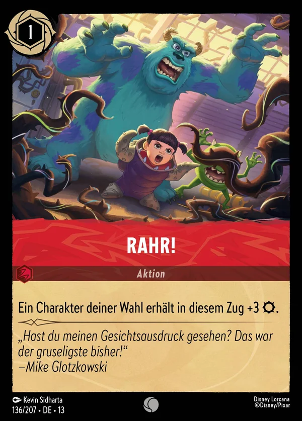 Rahr! — Disney Lorcana Aktion card from Attack of the Vine!