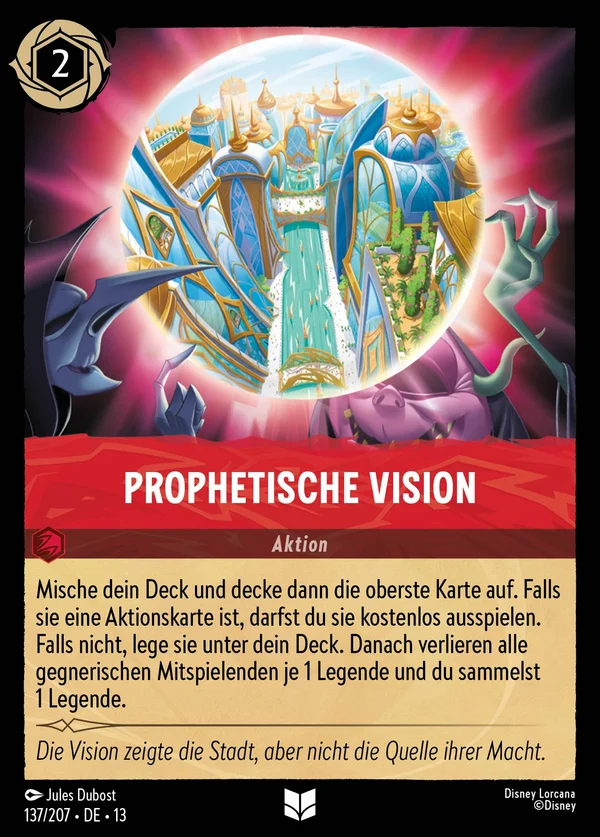 Prophetische Vision — Disney Lorcana Aktion card from Attack of the Vine!