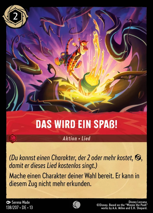Das wird ein Spaß! — Disney Lorcana Aktion card from Attack of the Vine!
