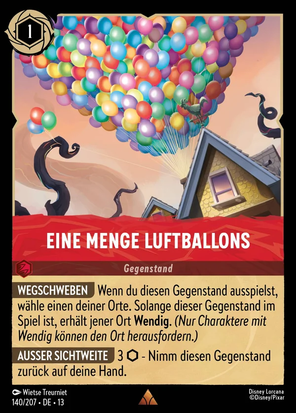 Eine Menge Luftballons — Disney Lorcana Gegenstand card from Attack of the Vine!