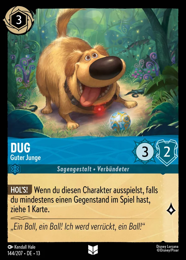 Dug - Guter Junge — Disney Lorcana Charakter card from Attack of the Vine!