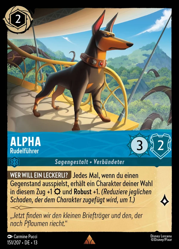 Alpha - Rudelführer — Disney Lorcana Charakter card from Attack of the Vine!