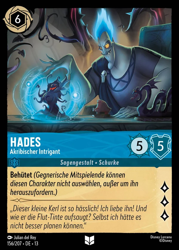 Hades - Akribischer Intrigant — Disney Lorcana Charakter card from Attack of the Vine!