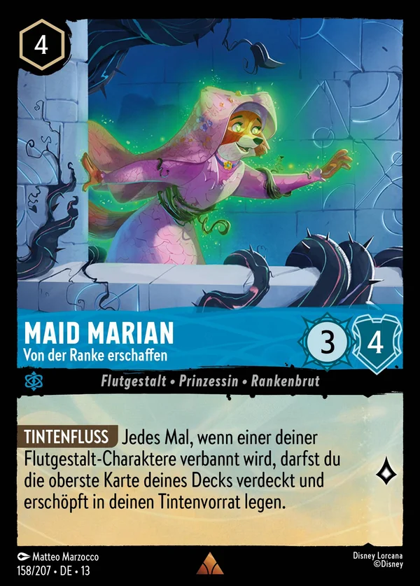 Maid Marian - Von der Ranke erschaffen — Disney Lorcana Charakter card from Attack of the Vine!