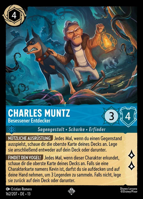 Charles Muntz - Besessener Entdecker — Disney Lorcana Charakter card from Attack of the Vine!