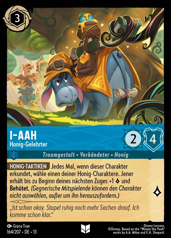 I-Aah - Honig-Gelehrter — Disney Lorcana Charakter card from Attack of the Vine!