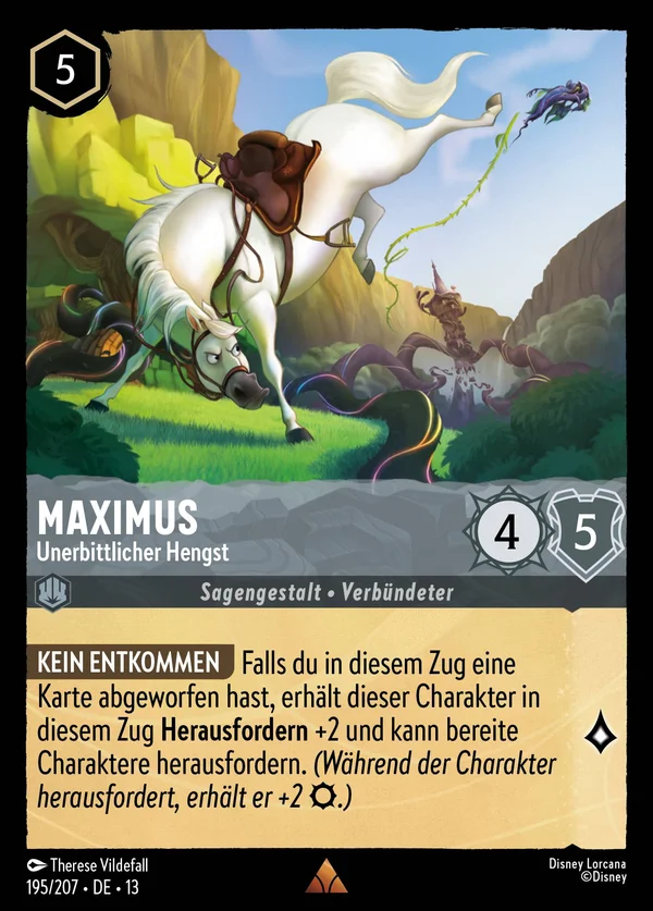 Maximus - Unerbittlicher Hengst — Disney Lorcana Charakter card from Attack of the Vine!