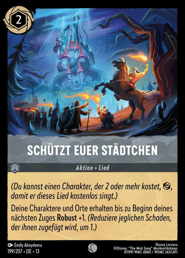 Schützt euer Städtchen — Disney Lorcana Aktion card from Attack of the Vine!