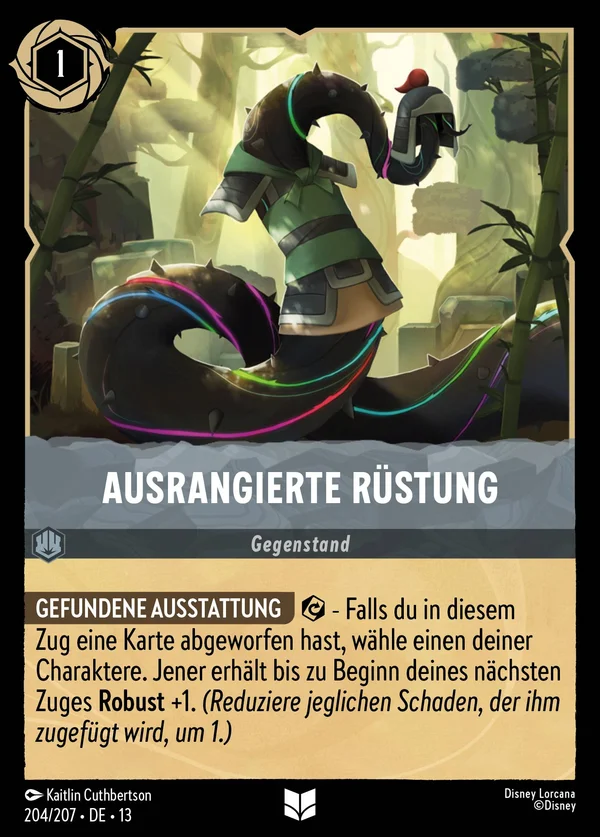 Ausrangierte Rüstung — Disney Lorcana Gegenstand card from Attack of the Vine!