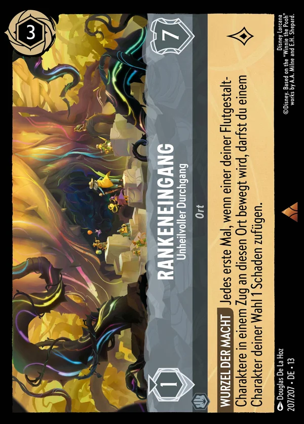 Rankeneingang - Unheilvoller Durchgang — Disney Lorcana Ort card from Attack of the Vine!