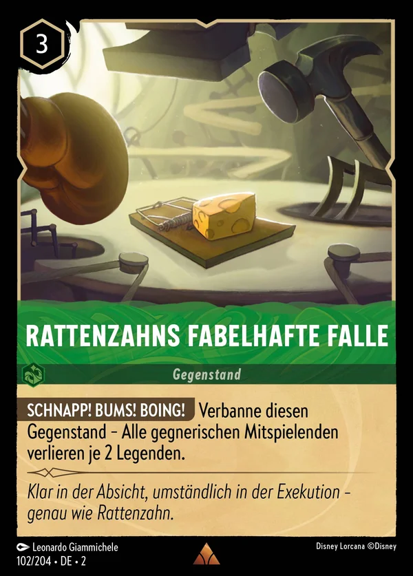 Rattenzahns fabelhafte Falle — Disney Lorcana Gegenstand card from Rise of the Floodborn