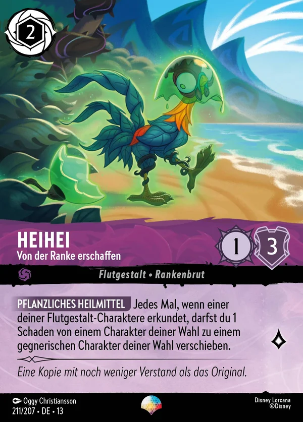HeiHei - Von der Ranke erschaffen — Disney Lorcana Charakter card from Attack of the Vine!