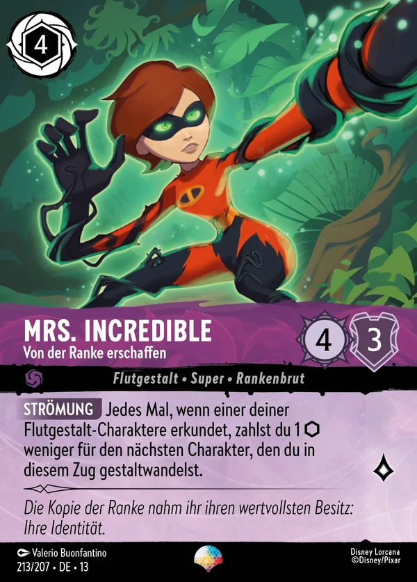 Mrs. Incredible - Von der Ranke erschaffen — Disney Lorcana Charakter card from Attack of the Vine!