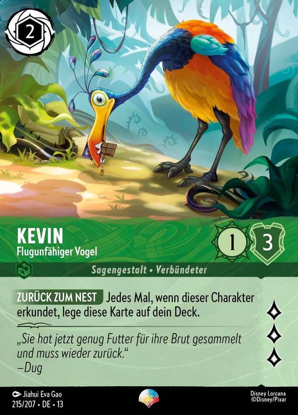 Kevin - Flugunfähiger Vogel — Disney Lorcana Charakter card from Attack of the Vine!