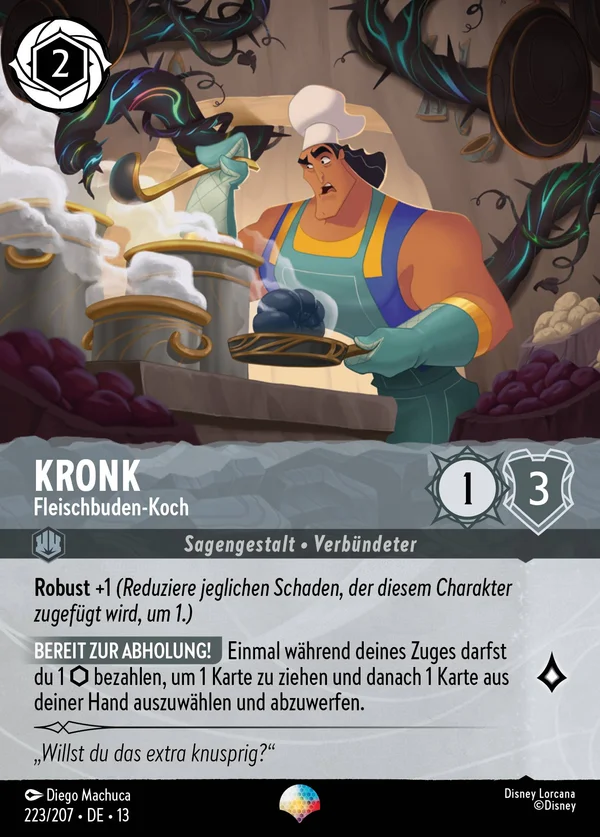 Kronk - Fleischbuden-Koch — Disney Lorcana Charakter card from Attack of the Vine!