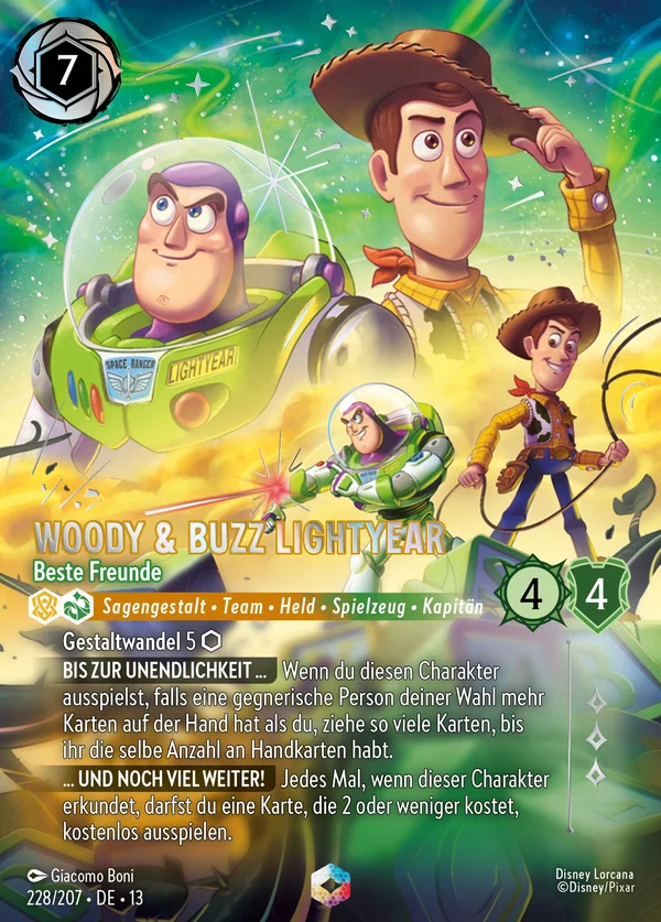 Woody & Buzz Lightyear - Beste Freunde — Disney Lorcana Charakter card from Attack of the Vine!