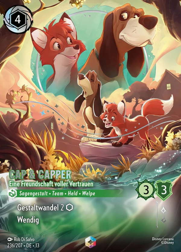 Cap & Capper - Eine Freundschaft voller Vertrauen — Disney Lorcana Charakter card from Attack of the Vine!