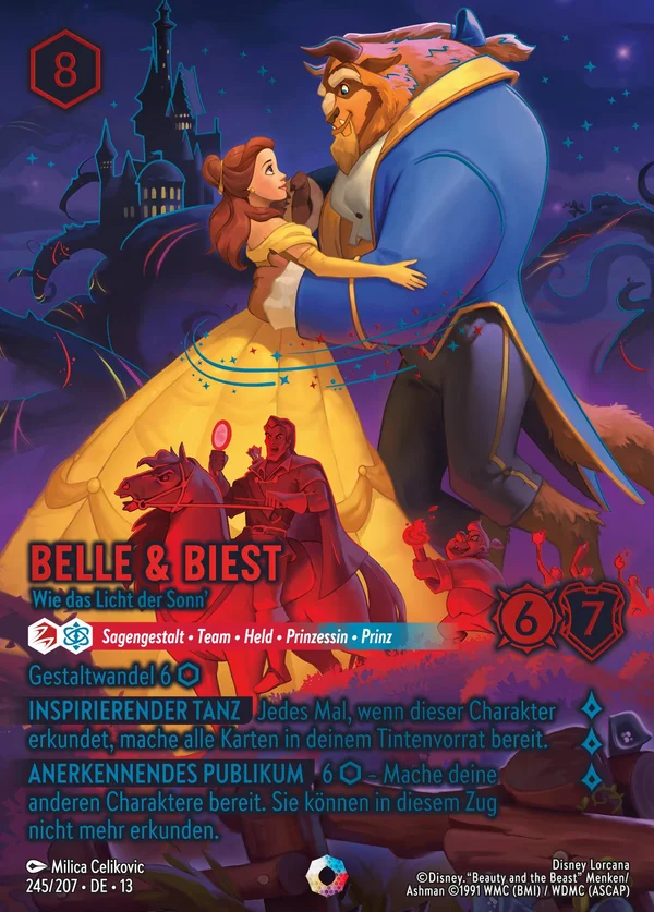 Belle & Biest - Wie das Licht der Sonn' — Disney Lorcana Charakter card from Attack of the Vine!