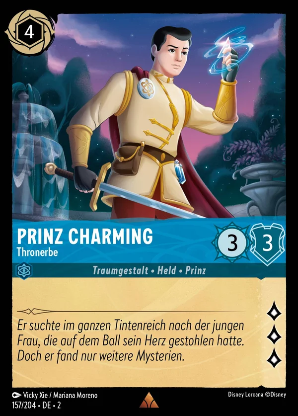 Prinz Charming - Thronerbe — Disney Lorcana Charakter card from Rise of the Floodborn