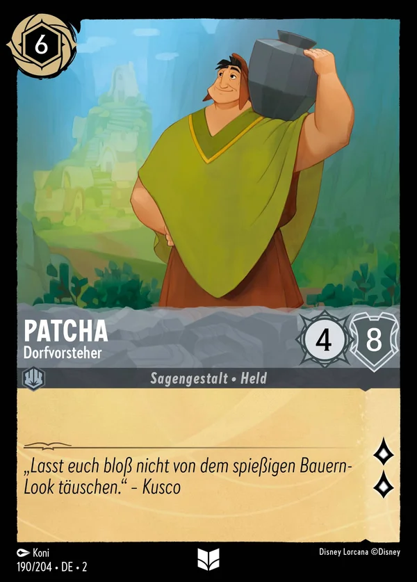 Patcha - Dorfvorsteher — Disney Lorcana Charakter card from Rise of the Floodborn