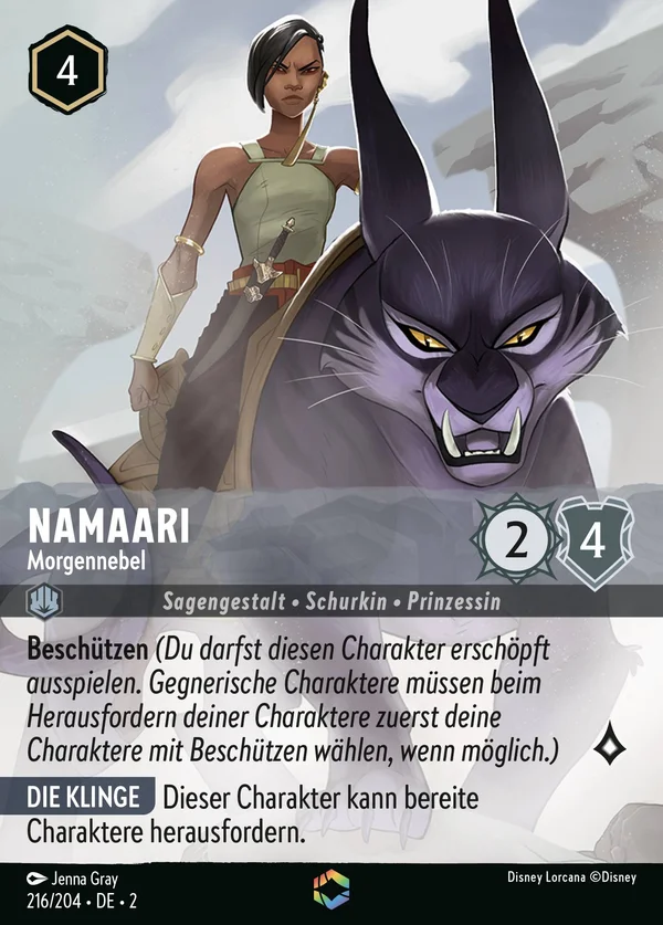Namaari - Morgennebel — Disney Lorcana Charakter card from Rise of the Floodborn