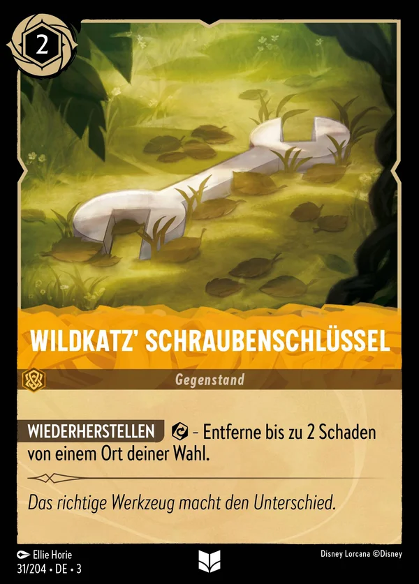 Wildkatz' Schraubenschlüssel — Disney Lorcana Gegenstand card from Into the Inklands