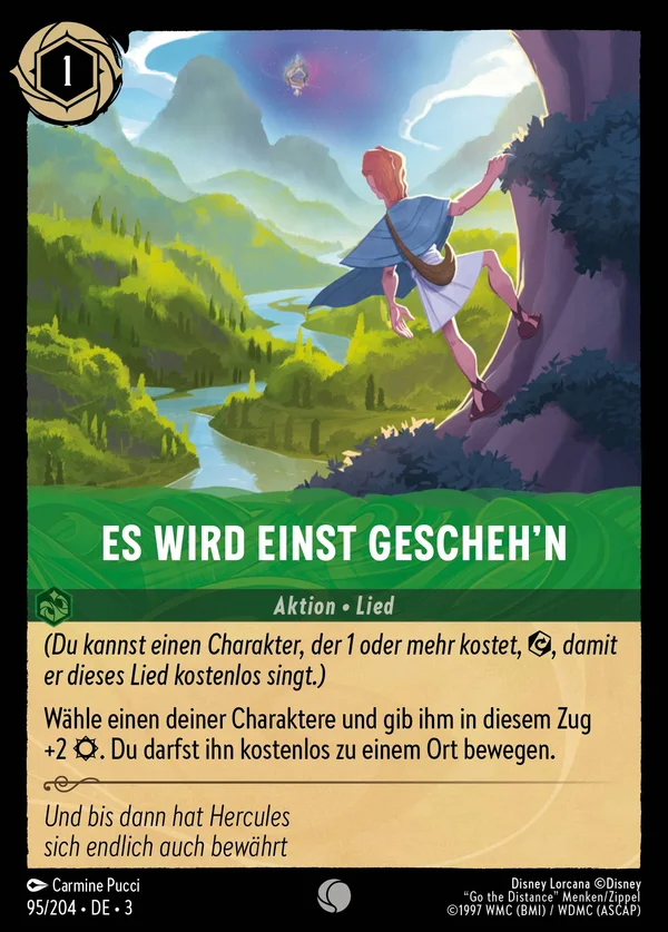 Es wird einst gescheh'n — Disney Lorcana Aktion card from Into the Inklands