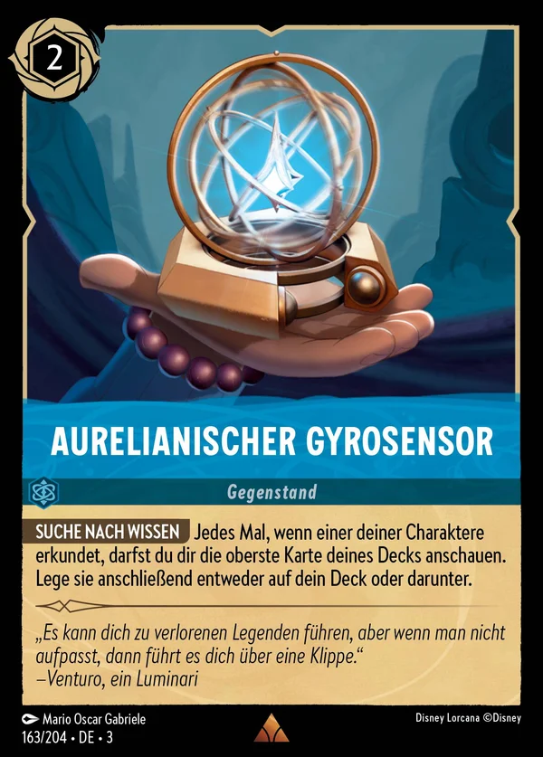 Aurelianischer Gyrosensor — Disney Lorcana Gegenstand card from Into the Inklands