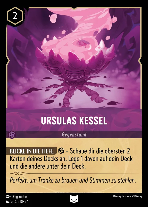 Ursulas Kessel — Disney Lorcana Gegenstand card from The First Chapter
